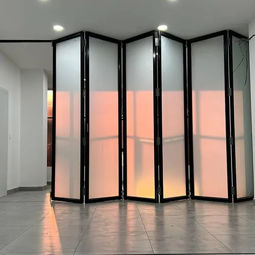 Premium aluminium bifold door installation in Kolkata