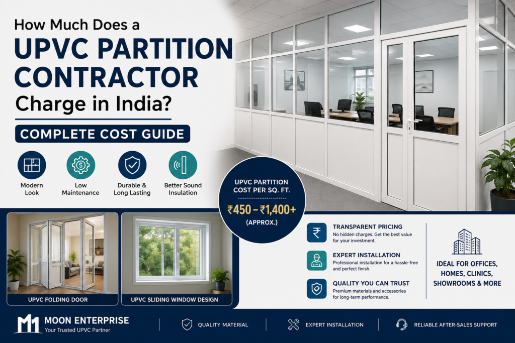 How Much Does a UPVC Partition Contractor Charge in India? Complete Cost Guide